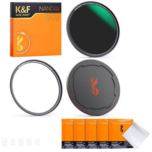 K&F Concept Magnetic Quick Swap ND64 Lens Filter 6-Stop Fixed Neutral Density 28 Multi-Layer Coatings for Camera Lens