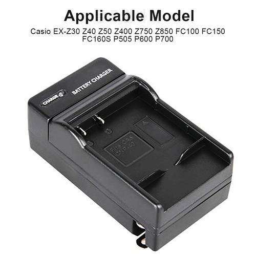 Digital Camera Battery Charger Portable Battery Charging Stand For Casio EX-Z30 Z40 Z50 Z400 Z750 Z850 FC100 FC150 FC160S P505