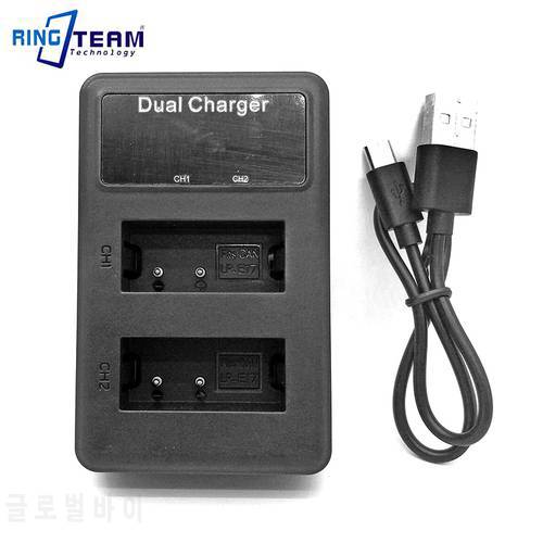 Dual USB LCD Charger for LP-E17 Fits Canon Digital Cameras EOS Rebel T6i 750D T6s 760D M3 M5 M6 T6s 8000D Kiss X8i 77D 200D
