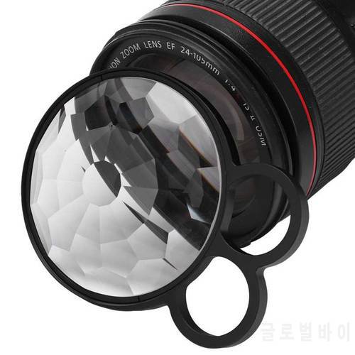 77mm Handheld Camera Filter Optical Prism Glass Kaleidoscope Special Effects Lens Filter Photography Accessories