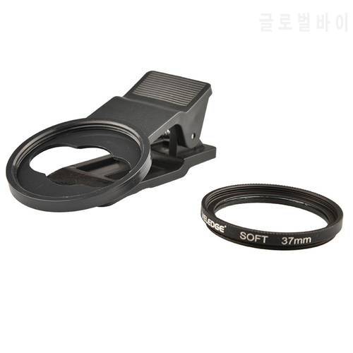 37mm Mobile Phone Camera Filter Soft Light Mirror Portrait Hazy Focus Lens Filter With Clip Set Polarizing accessories