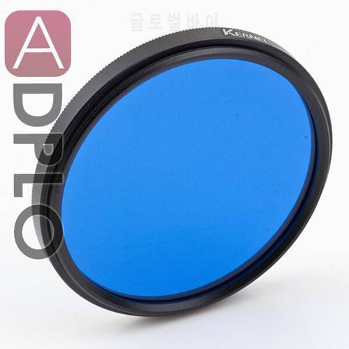 55MM/62MM/72MM Accessory Complete Full Color Special Filter for Digital Camera Lens Blue