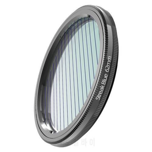 Blue Brushed Filter Effects Lens glass Circular Filter for DSLR Cinematice Video Accessories Camera