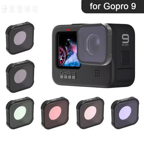 GoPro Hero 9 Filter CPL UV ND4 ND8 ND16 ND32 ND64 Red Lens Filters for GoPro Hero 9 Black Gopro 9 Go Pro Camera Accessories