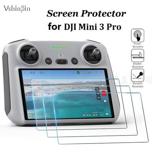 50PCS Screen Protector for DJI Mini 3 Pro Remote Controller LCD Display Tempered Glass Scratch-Proof Protective Film