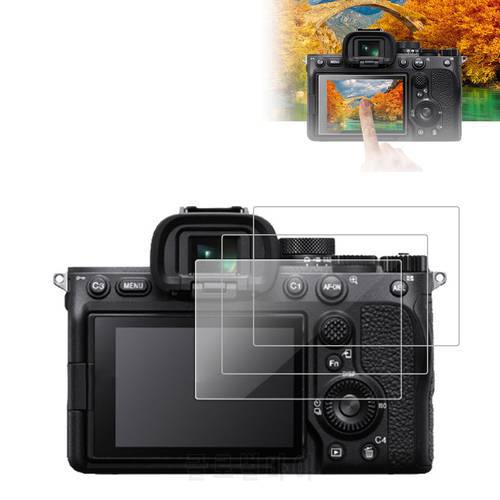 Tempered Glass Protective Cover 3-PCS 9H 0.3mm Camera LCD Display Screen Protective Film For SonyAlpha A7IV/A7M4/A74