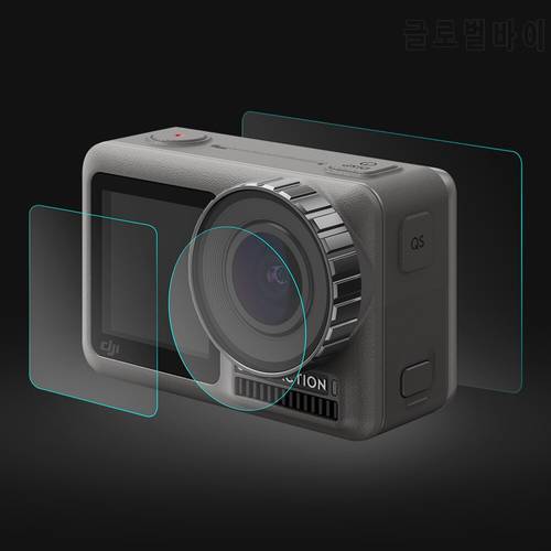 Lens +Front and Back LCD Display Tempered Glass Film for DJI Osmo Action Protective Film Screen Action Sport Camera Access