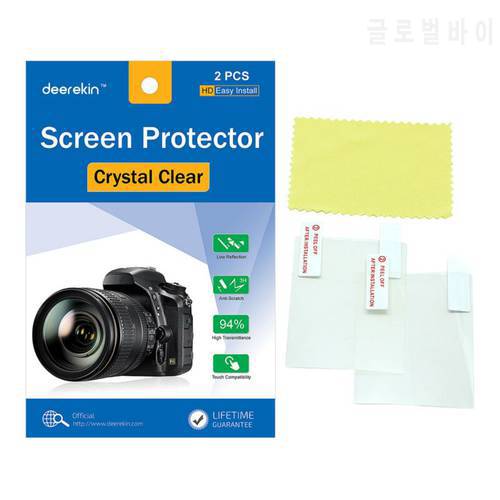 2x Deerekin LCD Screen Protector Protective Film for Canon PowerShot IXY 650 / ELPH 360 HS / IXUS 285 HS