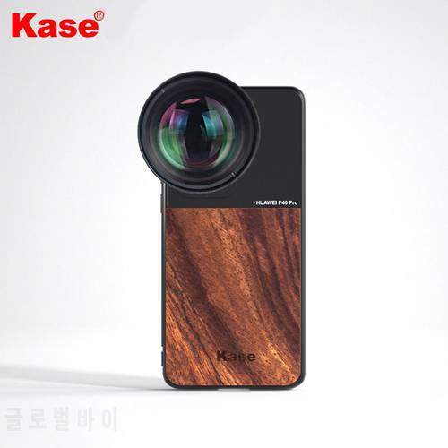 Kase Master HD 135mm Telephoto Lens With Solid Wood Phone Case For Huawei