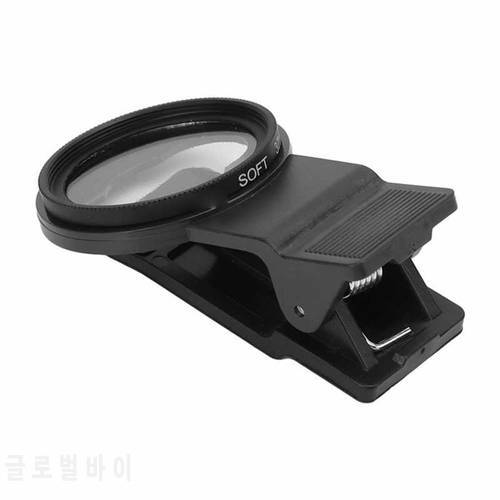VELEDGE 37mm Mobile Phone Soft Light Filter Cell Phone Camera Lens Filter with Clip for for foto