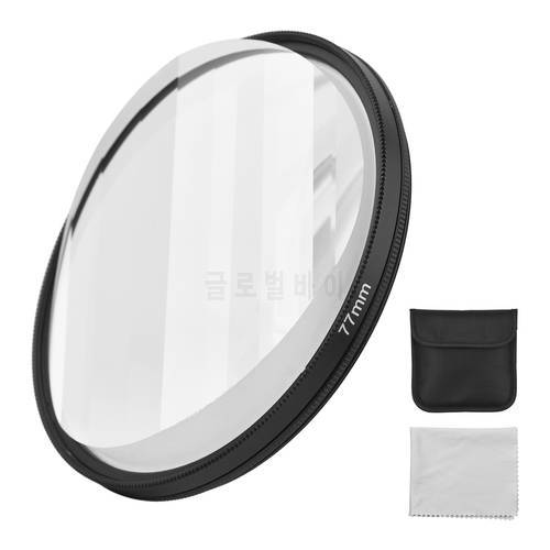 77mm Linear Glass Prism Lens Filter Kaleidoscope Lens Filter Photography Accessory for Camera Portrait Night Scene Photography