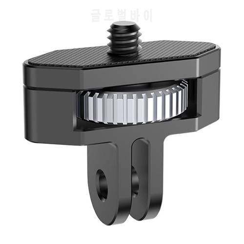 1/4 Metal Adapter 360 Rotation Adjustable Aluminium Alloy Adapters for GoPro/Pocket 2/Insta360 One X2/Action/SLR Camera