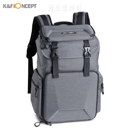 K&F CONCEPT KF13.098 Camera Backpack Photography Storage Bag Waterproof with Removable Divider Lock Buckle for Outdoor Travl