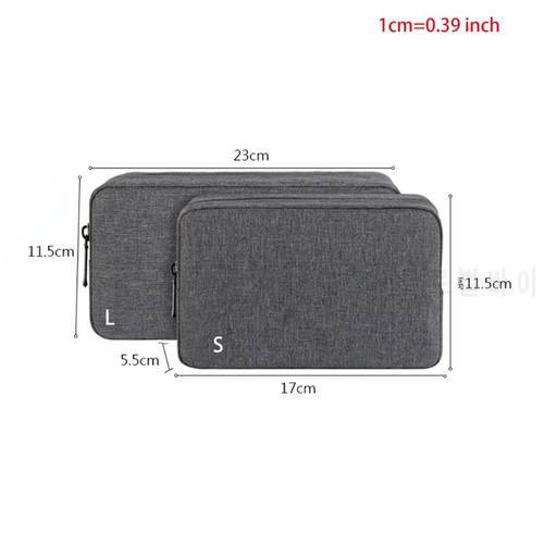 Electronics Organizer Cable Organizer Bag Polyester Travel Cable Storage Pouch for USB Wire Laptop Charger