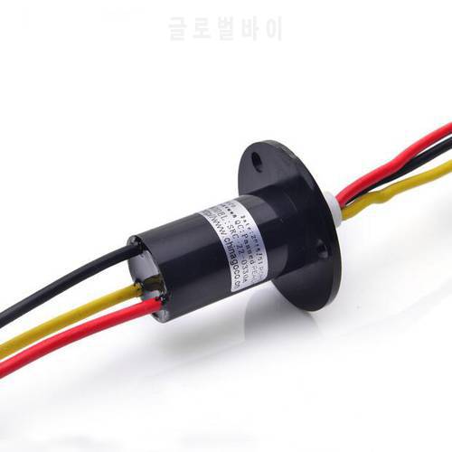Wind Power Slip Ring 2/3/4/5/6 Channel 5/10/15/30A Rotate Dining Table Slipring Electric Collector Rings Joint SRC-22-0230A