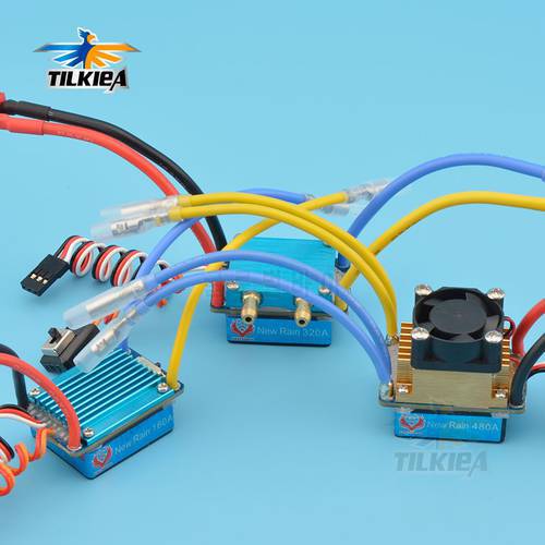 RC 160A/320A/480A ESC 380/540/775 Brushed Motor Speed Controller Dual Mode Regulator Band Brake for 1:10 Car / Bait Boat