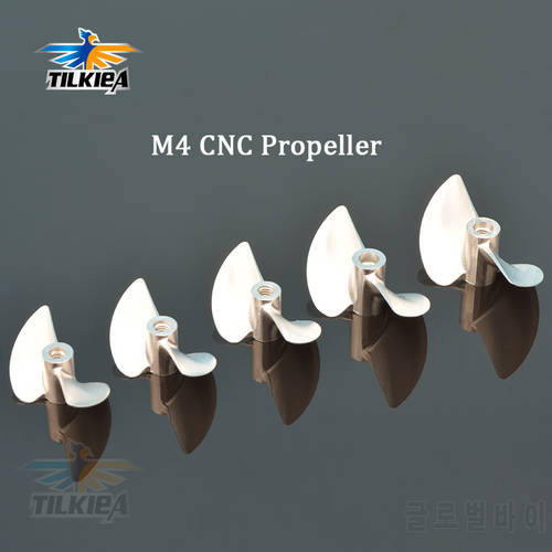 Rc Boat 2 blades M4 Propeller M4 Propeller Alloy M4 Screw M430/32/33/34/35/36/37/38/39/40/41/42/43/44/45 For M4 Rc Boat Shaft