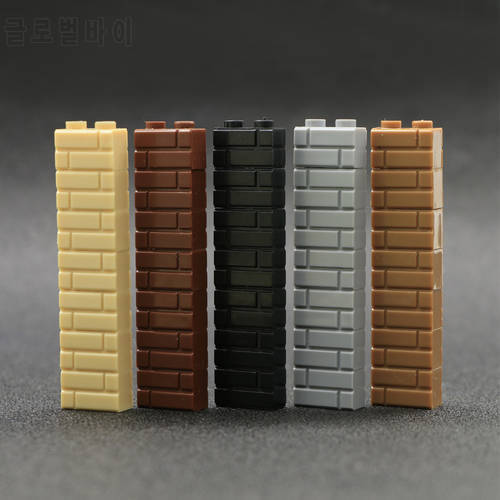 Military Brick Building Blocks House City Wall Small Bricks Baseplate Construction Toys for Children MOC city accessories 100pcs
