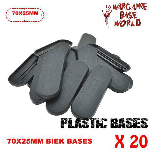 For fw model and other wargame 20 piece 70x25mm Base Plastic oval bike bases