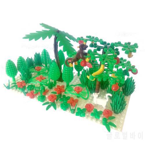2417 Limb 6064 bush 3778 tree 6255 Plant Flower Stem Animal MOC accessory DIY building block brick assemble particles brickset