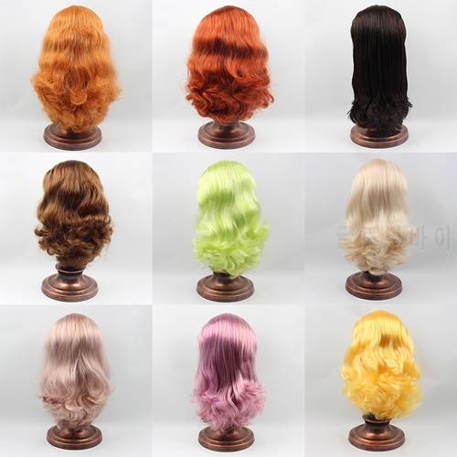 Blyth Doll icy hair RBL Scalp dome Wig 1/6 toy with or without bangs for DIY custom doll anime toy