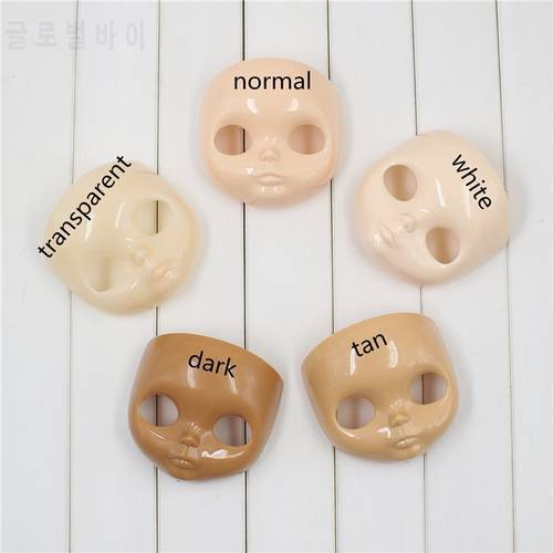 Blyth Doll Face without makeup faceplate backplate screws for DIY custom doll