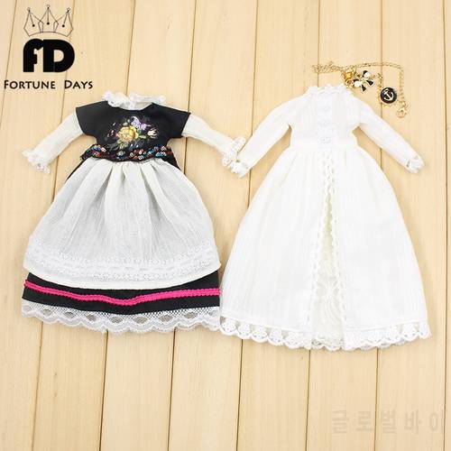 ICY DBS Blyth doll clothes for joint doll azone body winter dress with necklace toy outfit