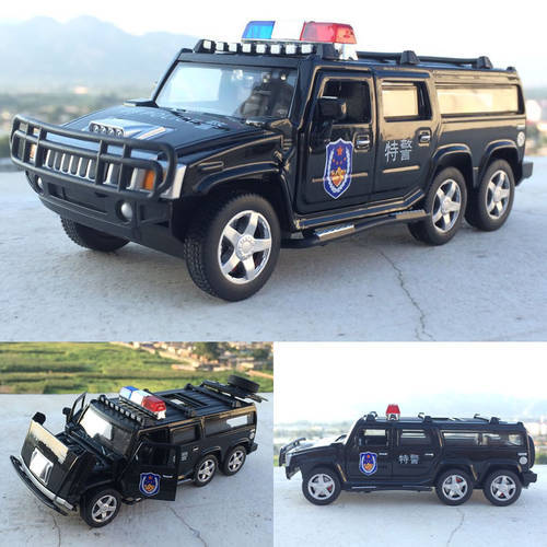 5 Color 1:32 Six Rounds Police Flashing Diecast Car Model With Pull Back Four Doors Open Model Toys Car For Kids Gifts