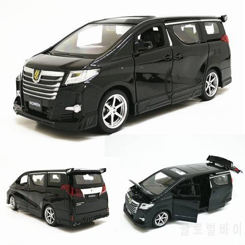High Simitation 1:32 Alphard MPV Model Alloy Pull Back Car Model 4 Open The Door With Sound Light Kids Toys Free Shipping