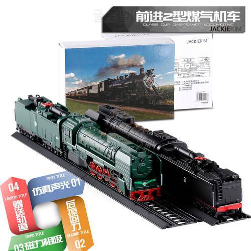 High simulation 1:87 scale alloy train model pull back coal steam train metal toy cars kids toys gifts free shipping