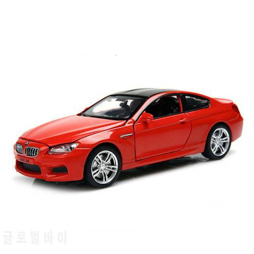 1:32 M6 Super car Simulation Toy Car Model Alloy Pull Back Children Toys Genuine License Collection Gift Off-Road Vehicle Kids