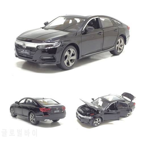 1/32 Scale Honda Accord Alloy Car Model Sound Light Diecast Metal Pull Back Simulation Car Toy For Gift Collection Free Shipping