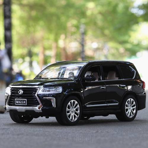 1:24 Toy Car LX570 Metal Toy Alloy Car Diecasts & Toy Vehicles Car Model Miniature Scale Model Car Toys For Children