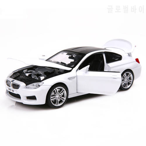 High-grade 1:24 M6 Coupe Simulation Toy Car Model Alloy Children Toys Genuine License Collection Gift Off-Road Vehicle Kids