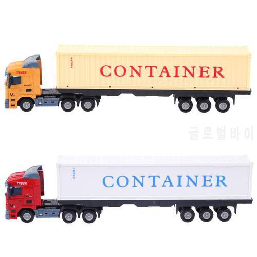 1:43 Alloy Construction Vehicle Model Toy Kids Simulation Container Truck Model Truck Vehicle Toys Simulation Model Cars