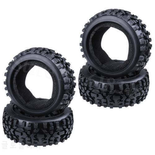 4Pcs RC Buggy Rubber Tires With Foam Inserts OD:116mm ID:80mm Width:42mm For 1/8 Scale Off Road Hobby Model Car Tyre