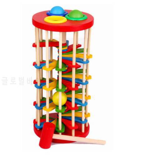 Simulation Caterpillar Eats Apple montessori materials Wooden Toys Early Educational Children With Bringht Cognition Color