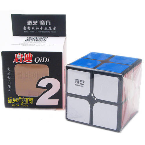 QIYI 2x2 Magic Cubes Professional 2x2x2 5.1CM Sticker Speed Twist Puzzle Toys for Children Gift Cube
