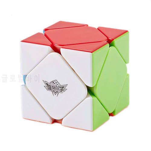 Cyclone Boys Stickerless Magnetic 3x3x3 Skew Magic Cube Speed Puzzle Game Cubes Educational Toys for Children