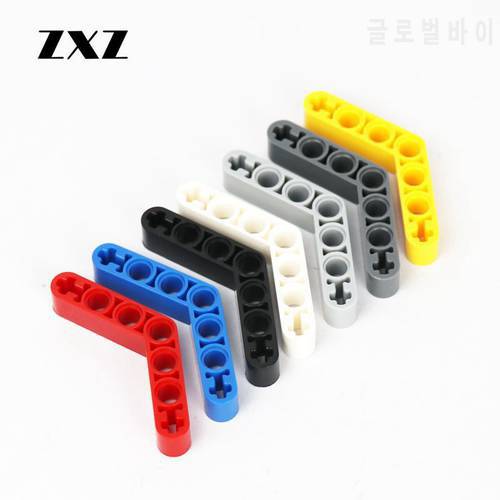 20pcs Beam 1 x 7 Bent (4 - 4) Thick Technical Parts 32348 Educational Toys for Boys Children Birthday Gifts