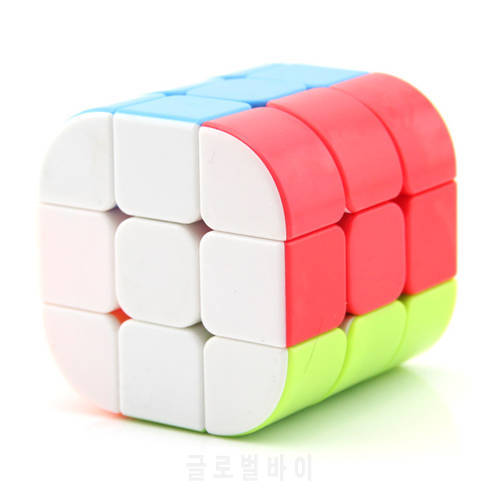 Cylinder Cube Speed Cube Puzzle Toy Colorful Educational Toys for Brain Smooth Twist Puzzle Jigsaw Adult Kids Toy