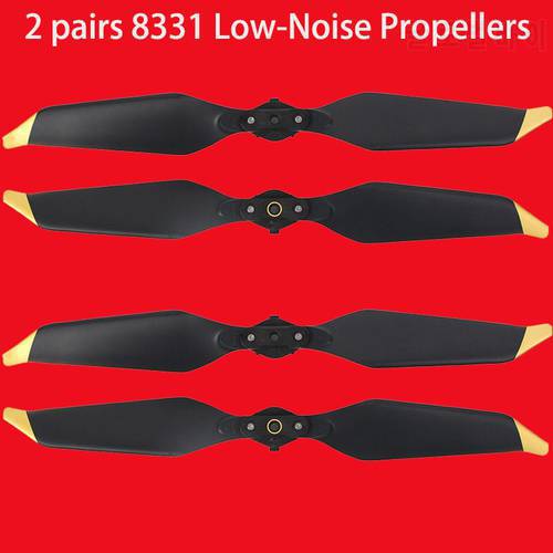 2 Pair DJI Mavic Pro Platinum 8331 Low-Noise Quick-Release Propellers ( Golden ) for Mavic Pro Drone Accessories