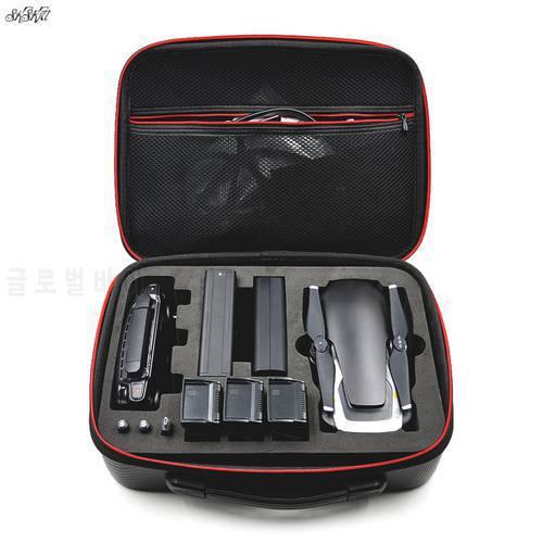 PU Waterproof bag Handbag Portable Case Battery remote control parts storage box for DJI mavic Air Drone accessories