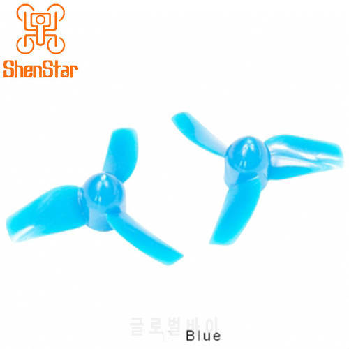10 Pairs 31mm 3- Blue Propeller CW CCW 1mm Hole For Indoor FPV Racing Drone Quadcopter Tiny6 Tiny 7 F23414