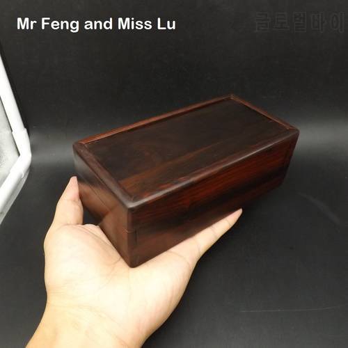 16 cm Fancy Mahogany Wood Magic Box Puzzle Special Mechanism Game Toy Intelligence IQ Brain Teaser Secret Box Collection