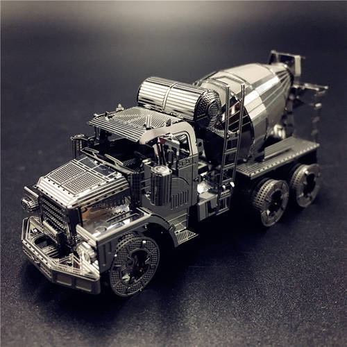 MMZ MODEL NANYUAN 3D Metal model kit CEMENT MIXER Engineering vehicle Assembly Model DIY 3D Laser Cut Model puzzle toy for adult