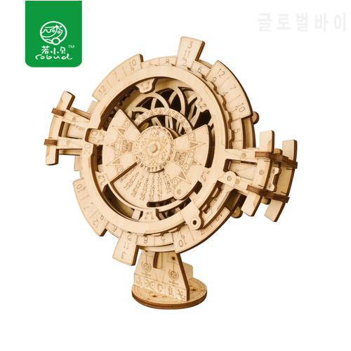 Robotime New Arrival DIY 3D Perpetual Calendar Wooden Puzzle Game Assembly Toy Gift LK201 for Dropshipping