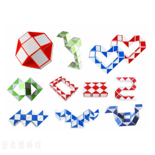 MINI Cube Snake Toy Blocks Ruler Snake Twist Puzzle Hot Selling Random Color For Children Cube