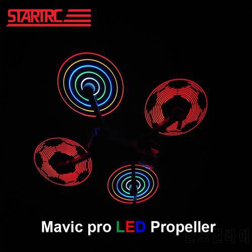 Startrc DJI Mavic pro platinum 8331 Low-Noise Quick LED Flash Word Propeller DIY programmable For dji mavic Drone Accessories