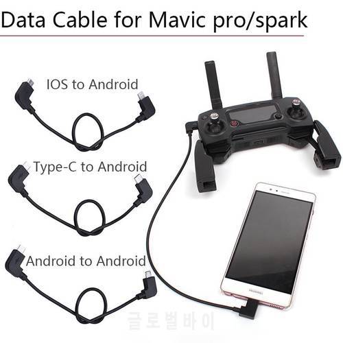 Cable for DJI Mavic Pro Spark Air Mavic 2 Zoom Pro Mini Mini SE Micro USB Transport To IOS Type-C Adapter Line Phone Controller